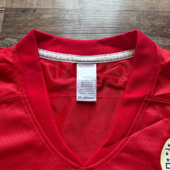 NWOT - Kansas City Chiefs Blank NFL Jersey - Red with Football Patch - Picture 7 of 14